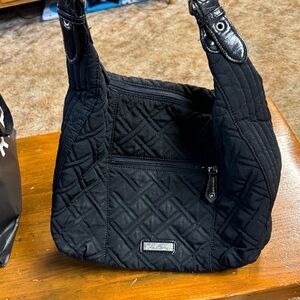 Vera Bradley Black Quilted Shoulder Bag